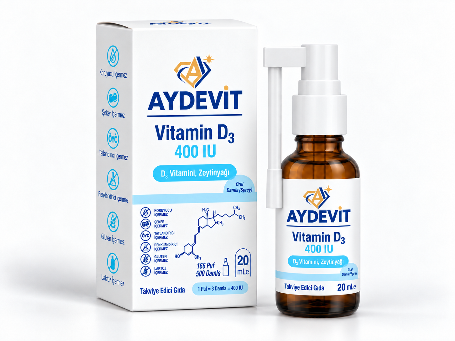 AYDEVİT Vitamin D3 400 IU Sprey